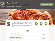 Tablet Screenshot of feastapizza3.com